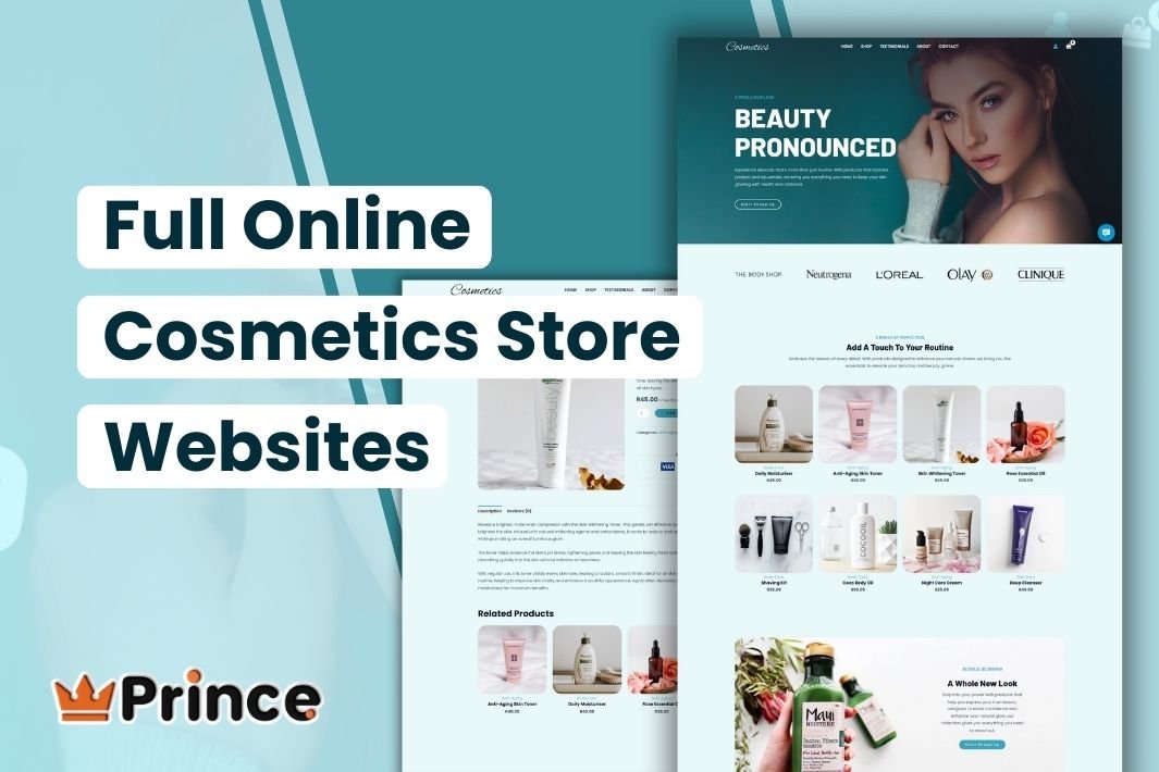 Cosmetics Standard eCommerce Website